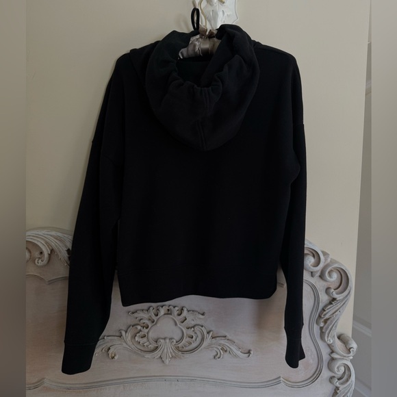 Ralph Lauren Black Hoodie Sweater with White raised Logo - Picture 5 of 10